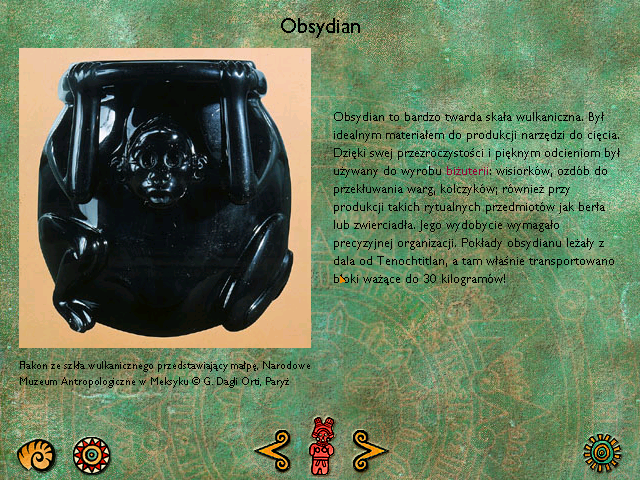 The Sacred Amulet (Windows) screenshot: Obsidian