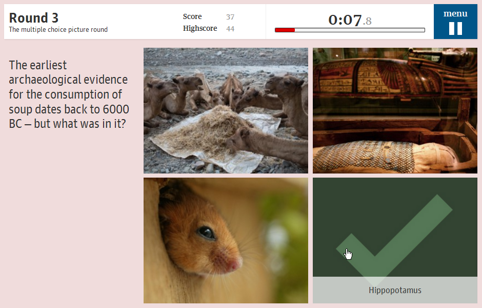 Screenshot of the globaldevelopment food game (Browser, 2013) MobyGames