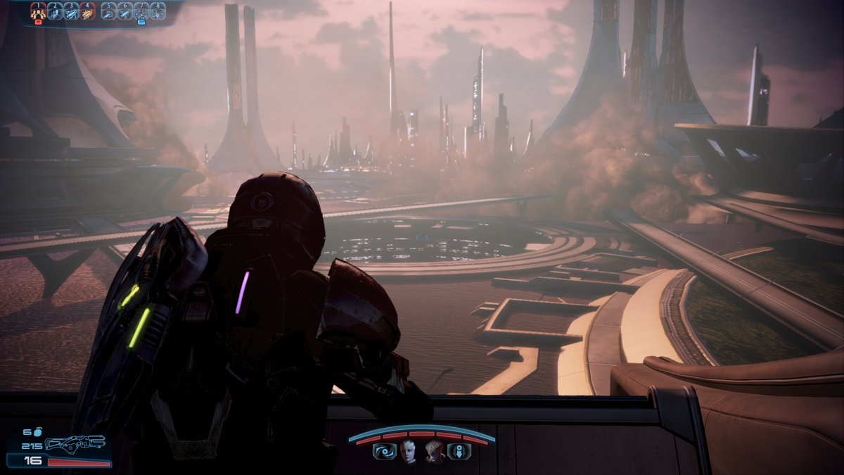 Mass Effect 3 (Windows) screenshot: Illium, Asari home world
