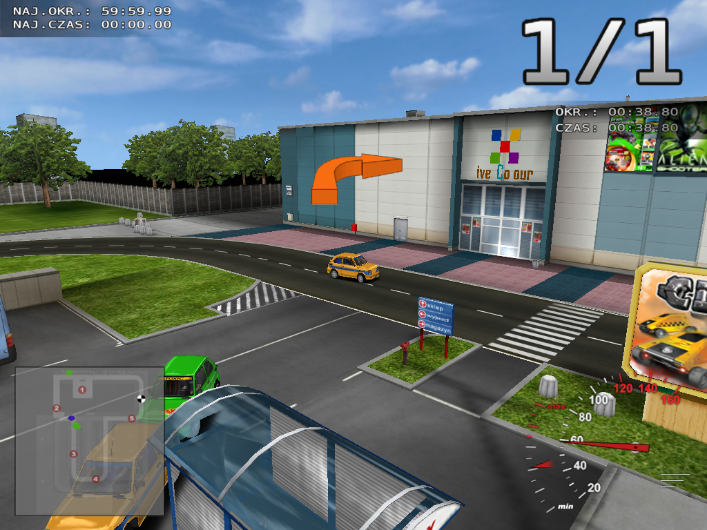 Maluch Racer 2 (Windows) screenshot: Supermarket entrance