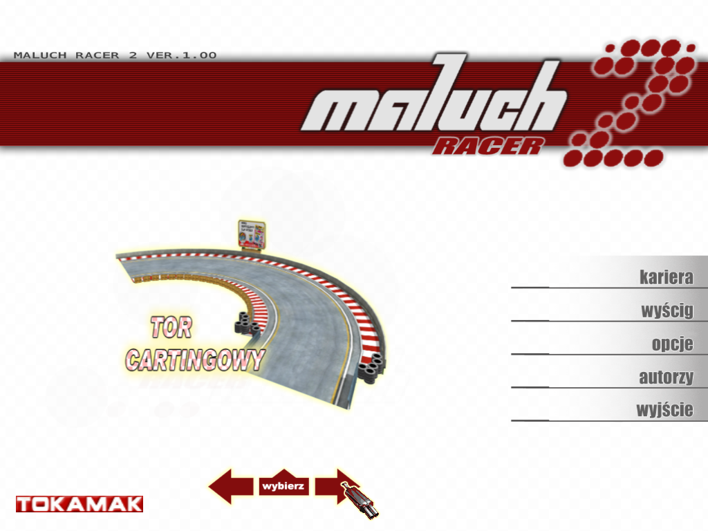 Maluch Racer 2 (Windows) screenshot: Track selection