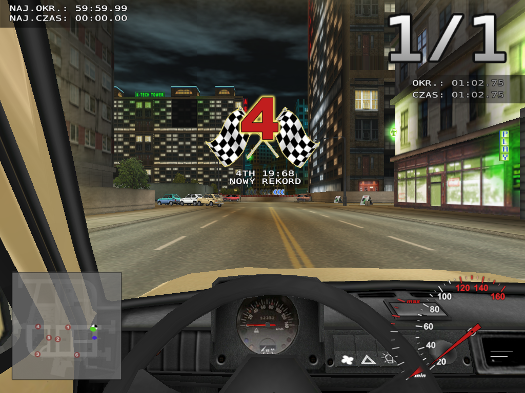 Maluch Racer 2 (Windows) screenshot: Race finished