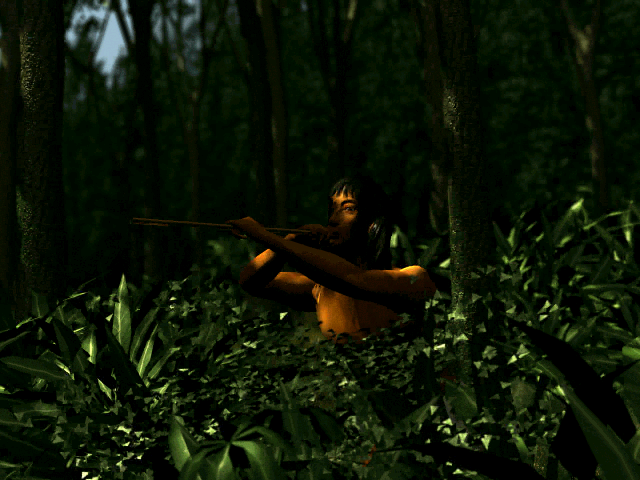 The Sacred Amulet (Windows) screenshot: On the hunt