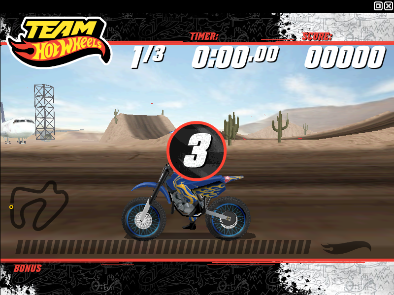 Team Hot Wheels: Moto X (Windows) screenshot: Race start