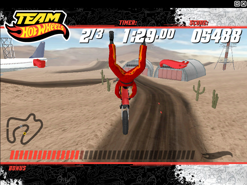 Team Hot Wheels: Moto X (Windows) screenshot: Performing stunt