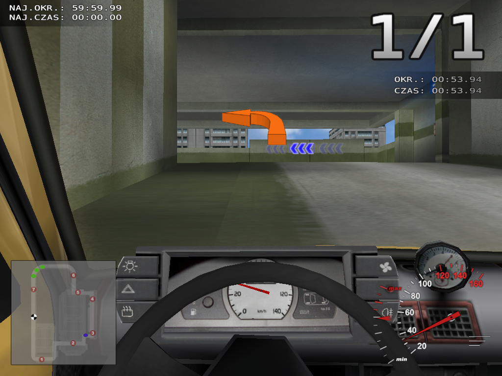 Maluch Racer 2 (Windows) screenshot: Turn left command