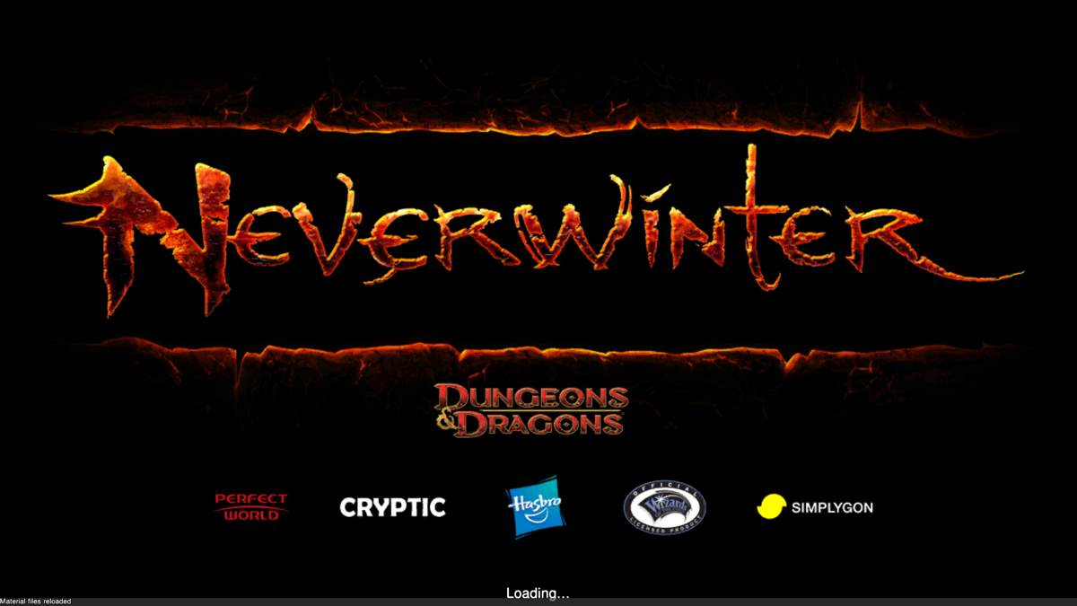 Neverwinter (Windows) screenshot: Title screen