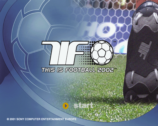 World Tour Soccer 2002 (PlayStation 2) screenshot: Title screen Demo version