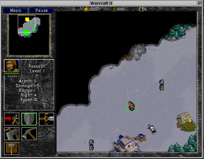 WarCraft II: Tides of Darkness (Macintosh) screenshot: First campaign