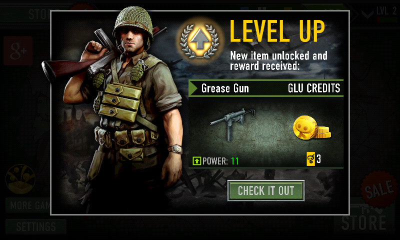 Screenshot of Frontline Commando: D-Day (Android, 2013) - MobyGames