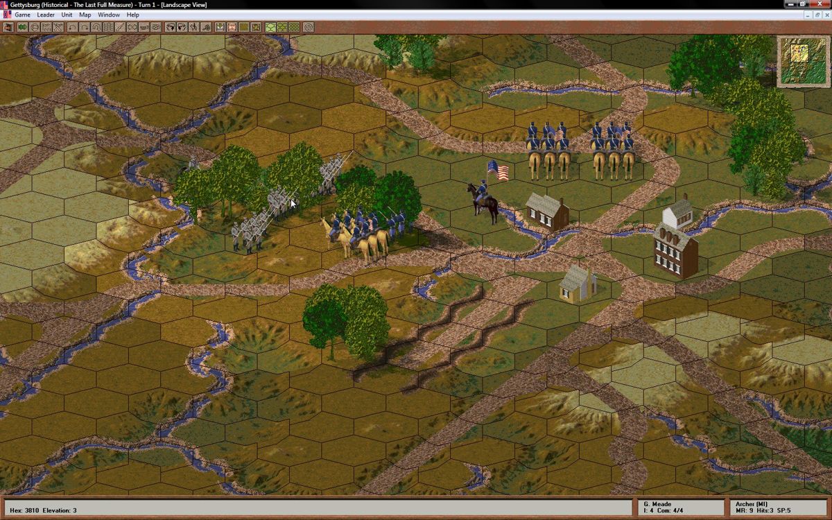 North vs. South (Windows) screenshot: Gettysburg