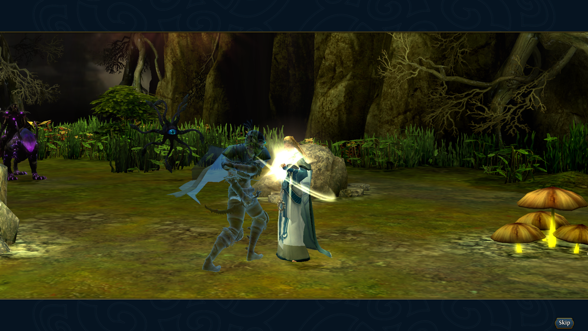 Might & Magic: Heroes VI - Shades of Darkness (Windows) screenshot: The Assassin gets a critical strike against a poor Sister