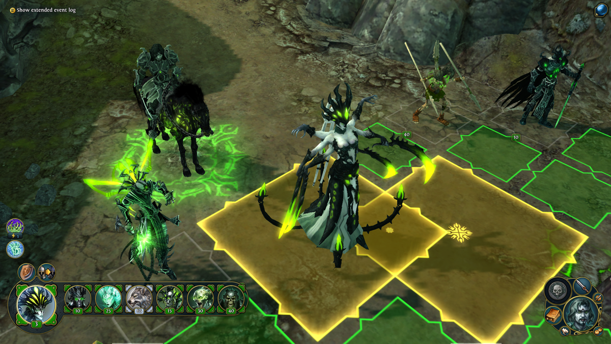 Might & Magic: Heroes VI - Shades of Darkness (Windows) screenshot: Vein and his army