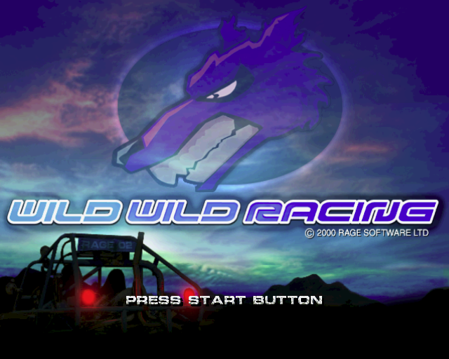Wild Wild Racing (PlayStation 2) screenshot: The start screen Demo game