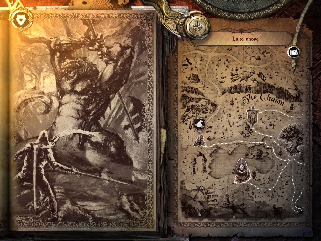 Joe Dever's Lone Wolf (iPad) screenshot: Episode 2 - Gorgaz Artwork