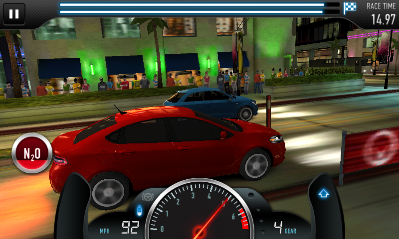 CSR Racing (Android) screenshot: Using nitro
