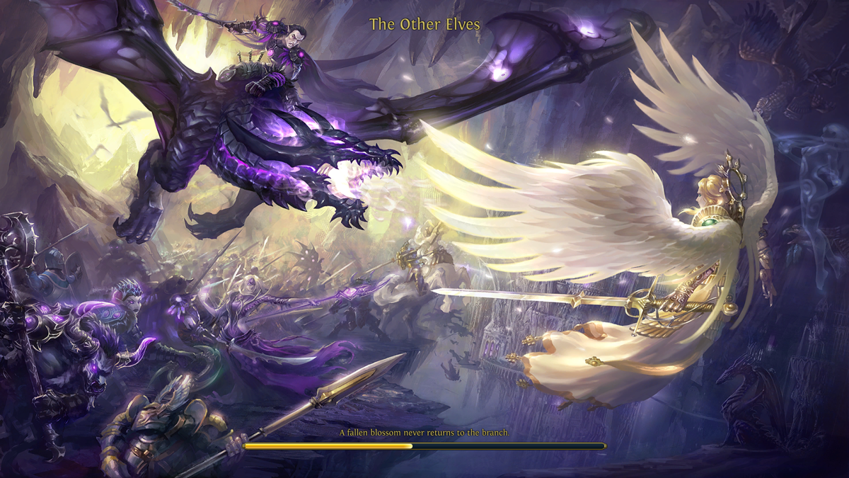 Might & Magic: Heroes VI - Shades of Darkness (Windows) screenshot: Loading Screen of the Dungeon campaign