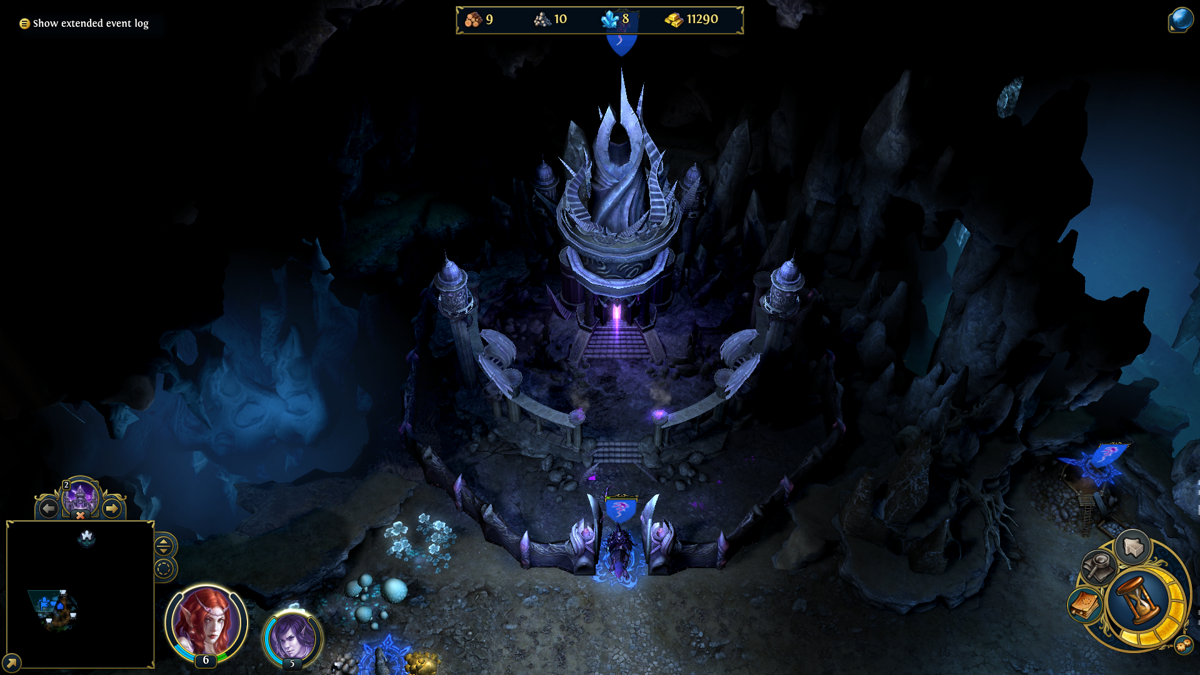 Might & Magic: Heroes VI - Shades of Darkness (Windows) screenshot: The Dungeon city on the map