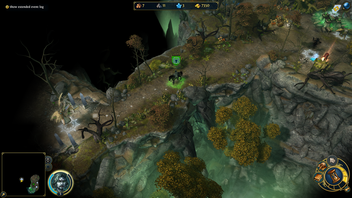 Might & Magic: Heroes VI - Shades of Darkness (Windows) screenshot: Vein on the map