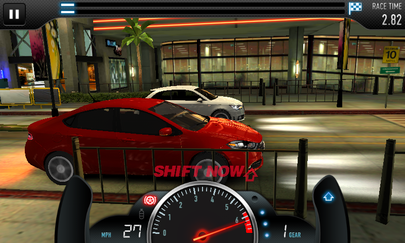 CSR Racing (Android) screenshot: Shifting