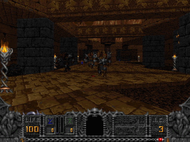 Deathkings of the Dark Citadel (Windows) screenshot: Here come the evil creatures.