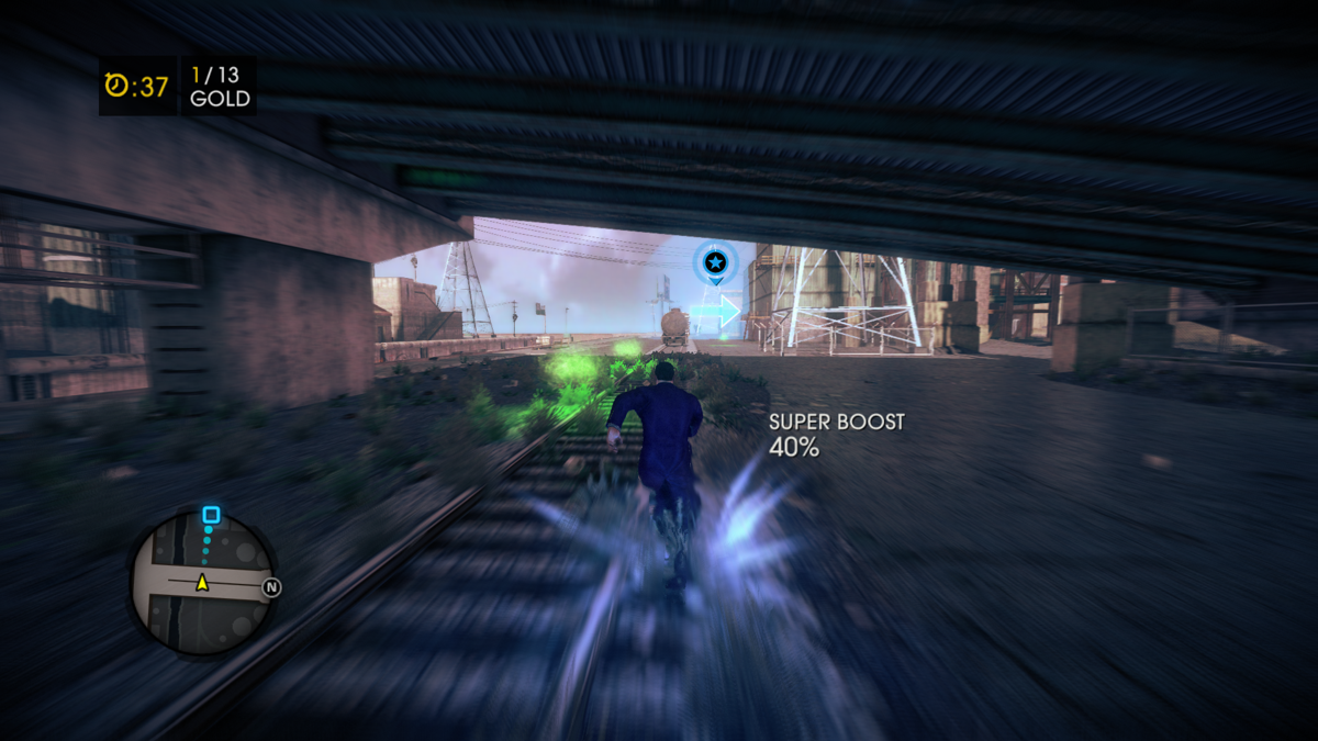 Saints Row IV (Windows) screenshot: This mini game requires to race a course