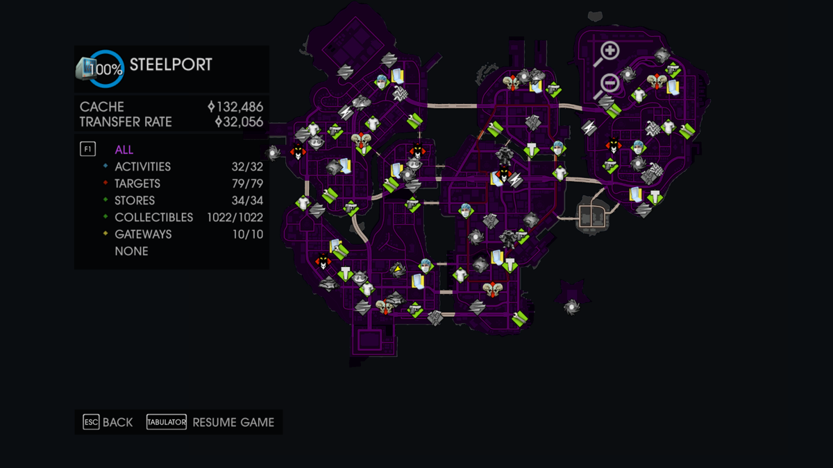 Saints Row IV (Windows) screenshot: Viewing the mini map