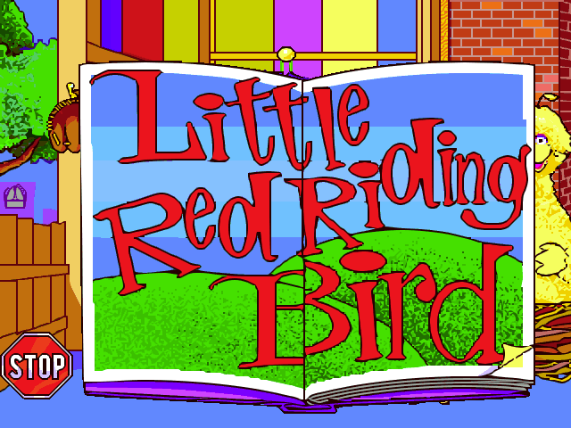 Sesame Street: Letters (Windows) screenshot: Each character has their own story, this is Big Bird's.