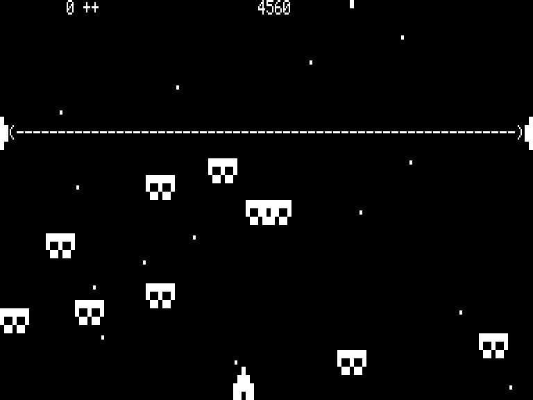 Mad Mines (TRS-80) screenshot: Soon enough they all attack