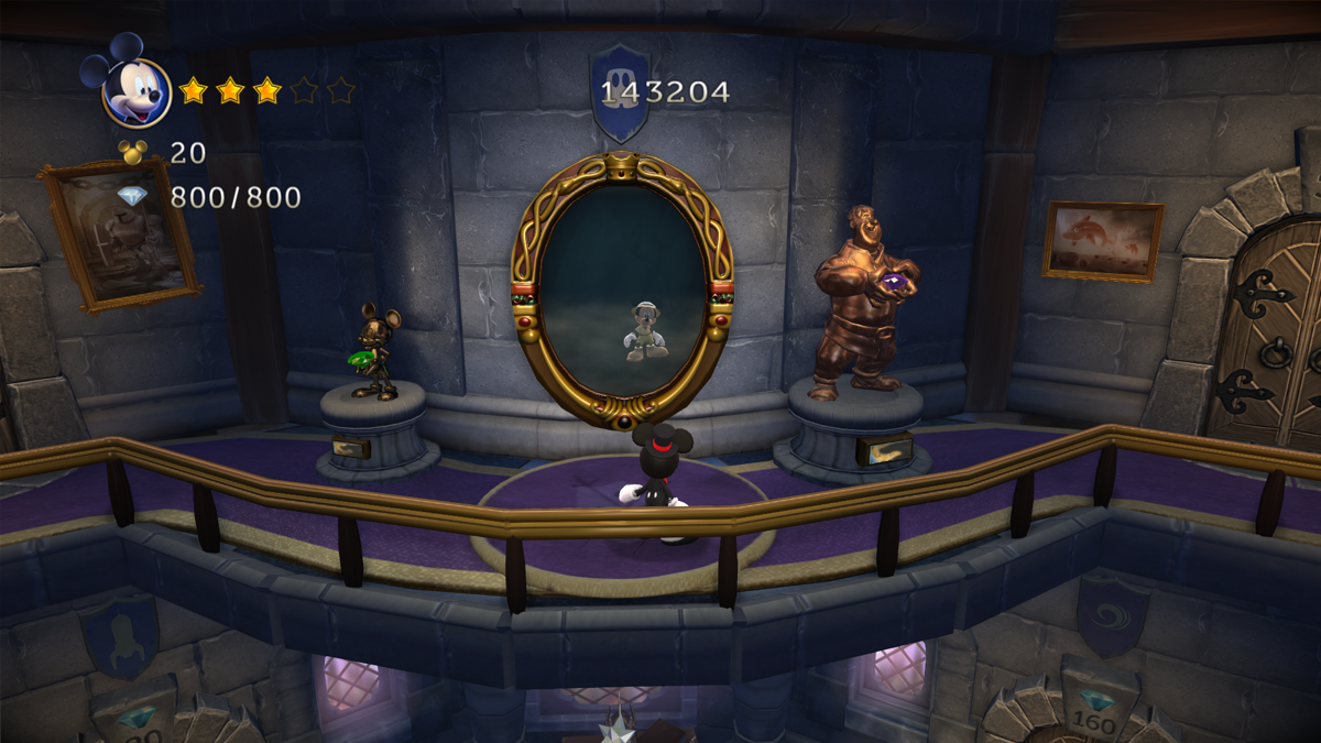 Castle of Illusion Starring Mickey Mouse (Windows) screenshot: Changing Mickey's outfit