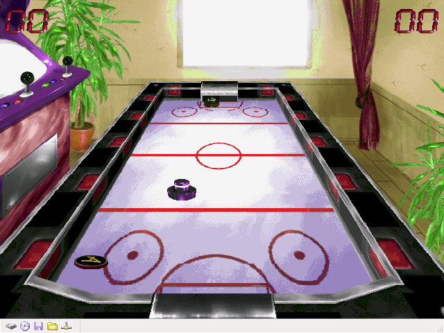 Games Room (Windows) screenshot: This is the Fusball table