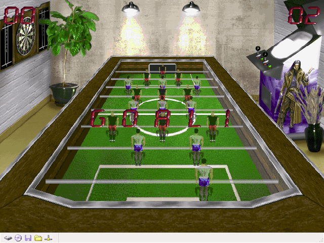 Games Room (Windows) screenshot: The Foosball table