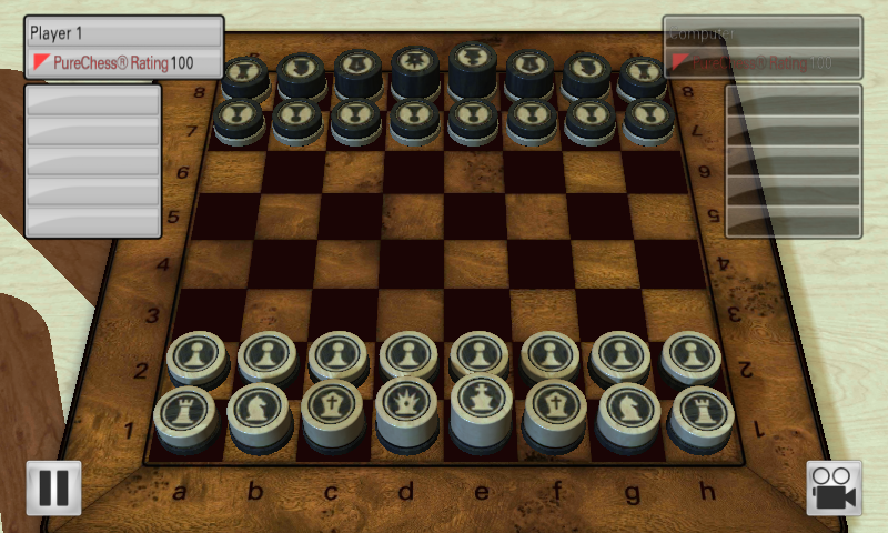 Pure Chess (Android) screenshot: Start of game