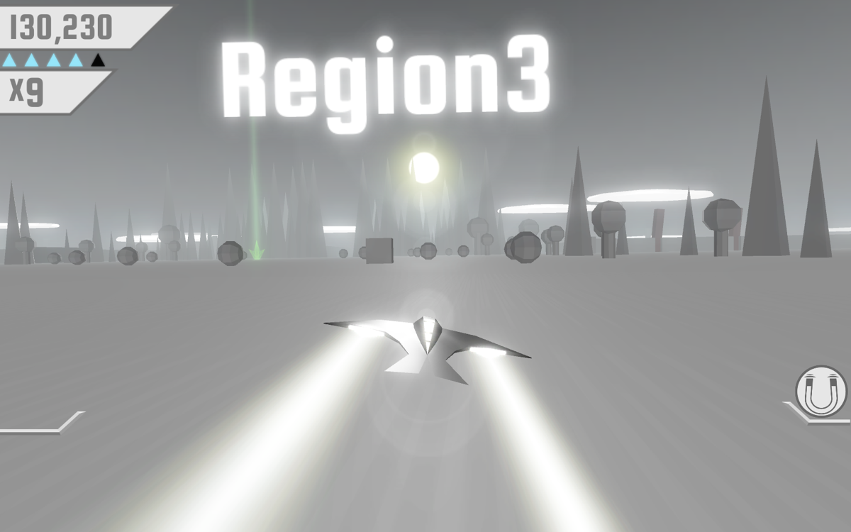 Race the Sun (Windows) screenshot: Start of the third region