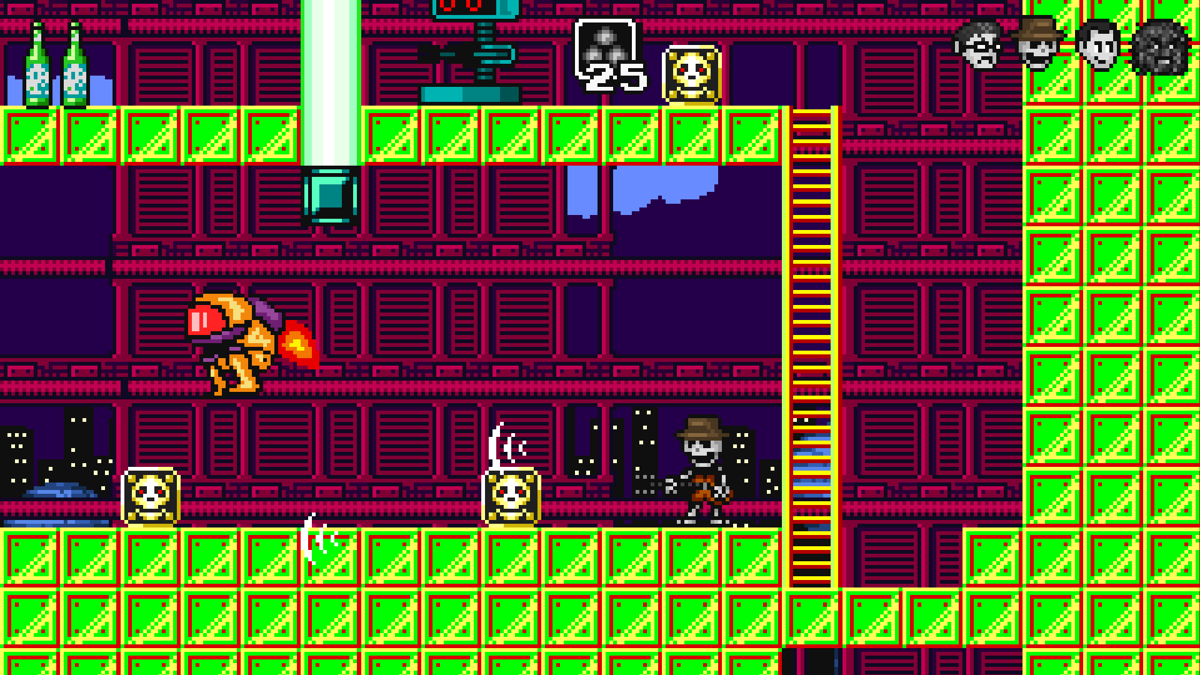 The Angry Video Game Nerd Adventures (Windows) screenshot: Playing as guitar guy