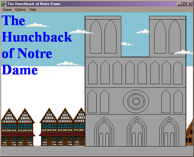 The Hunchback of Notre Dame (Windows 3.x) screenshot: Title screen