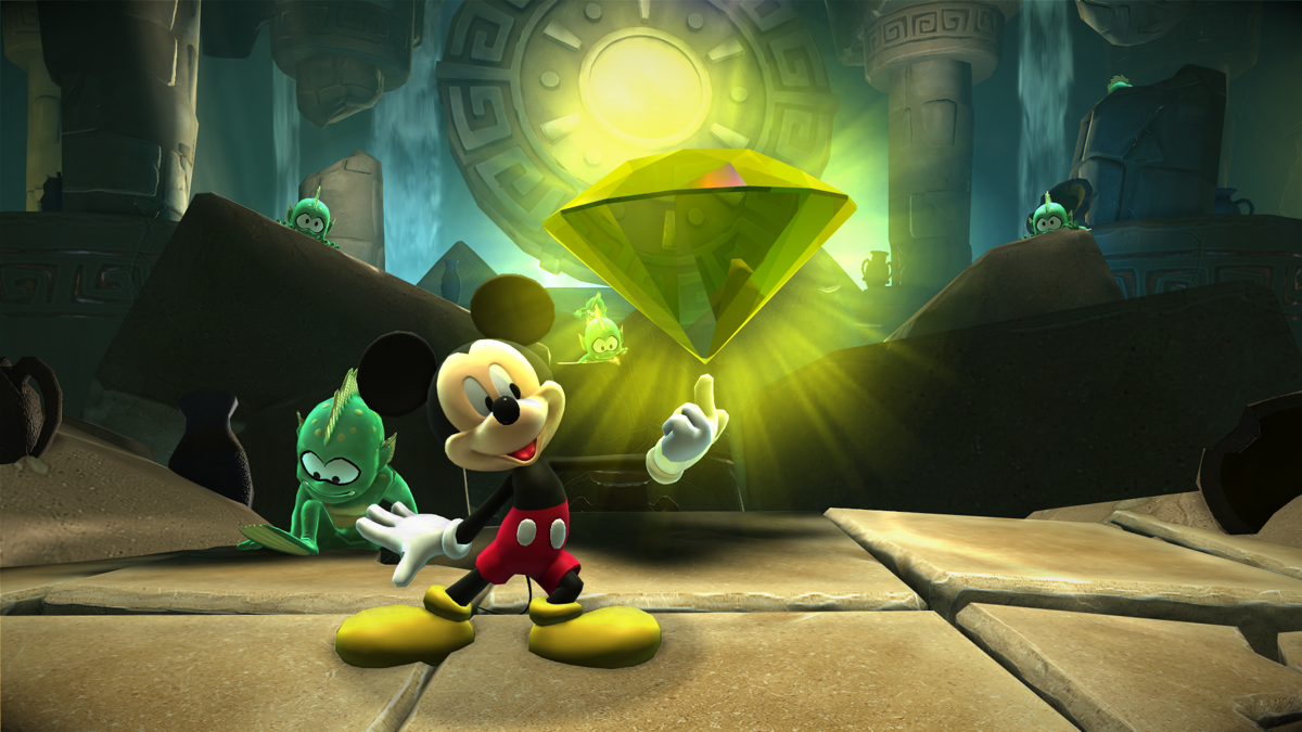 Castle of Illusion Starring Mickey Mouse (Windows) screenshot: Got one of the rainbow gems