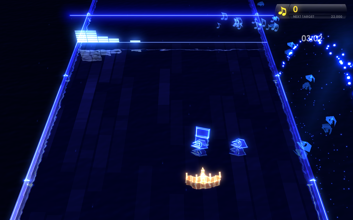 Symphony (Windows) screenshot: Starting out - enemies enter the playfield from the sides