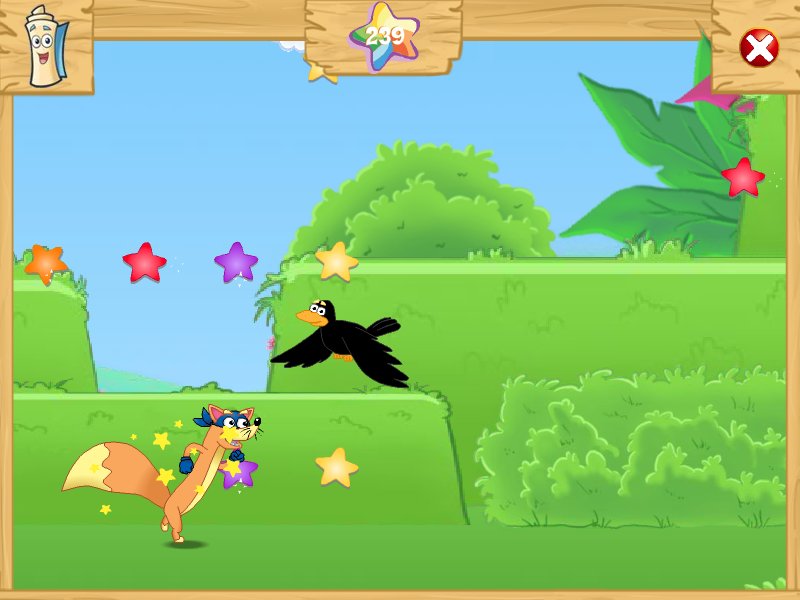Dora the Explorer: Swiper's Big Adventure (Windows) screenshot: A crow