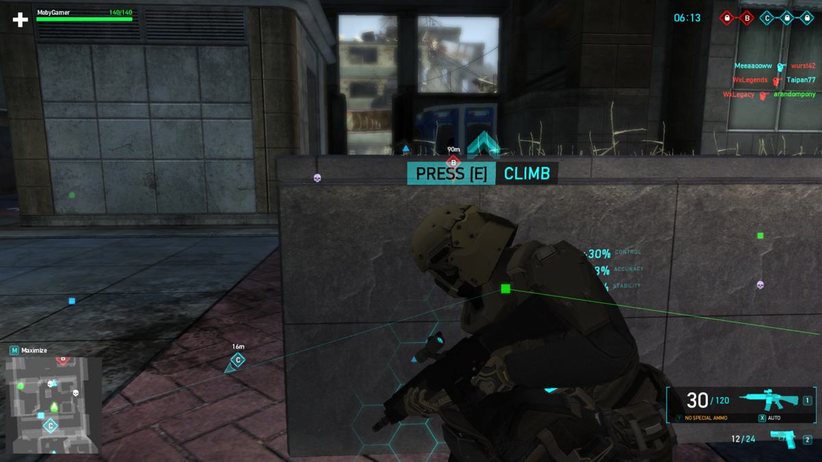 Tom Clancy's Ghost Recon: Phantoms (Windows) screenshot: Using cover