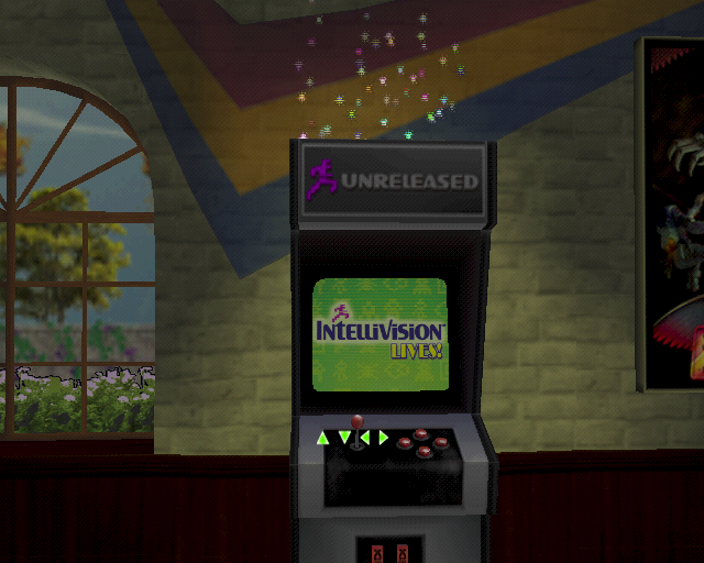 Intellivision Lives! (PlayStation 2) screenshot: This machine contains the Unreleased Games