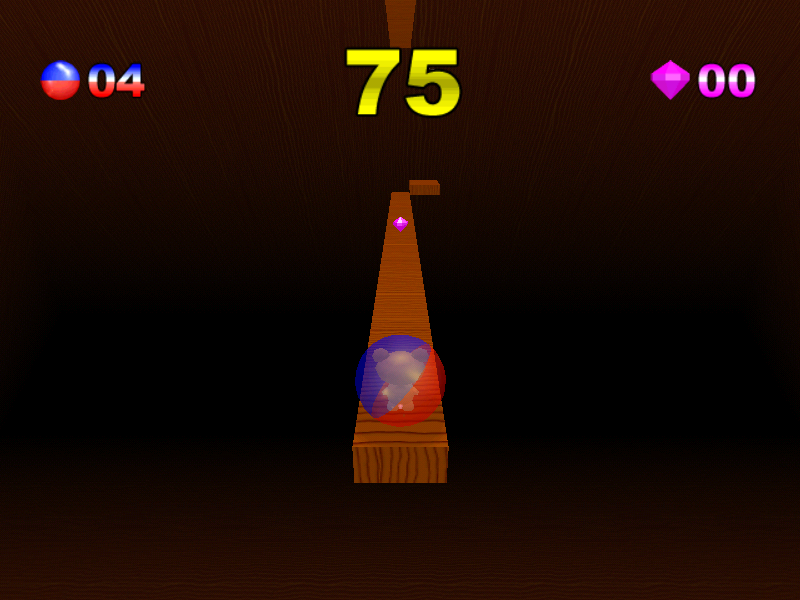 Super Gerball (Windows) screenshot: Hard difficulty: start of level 11