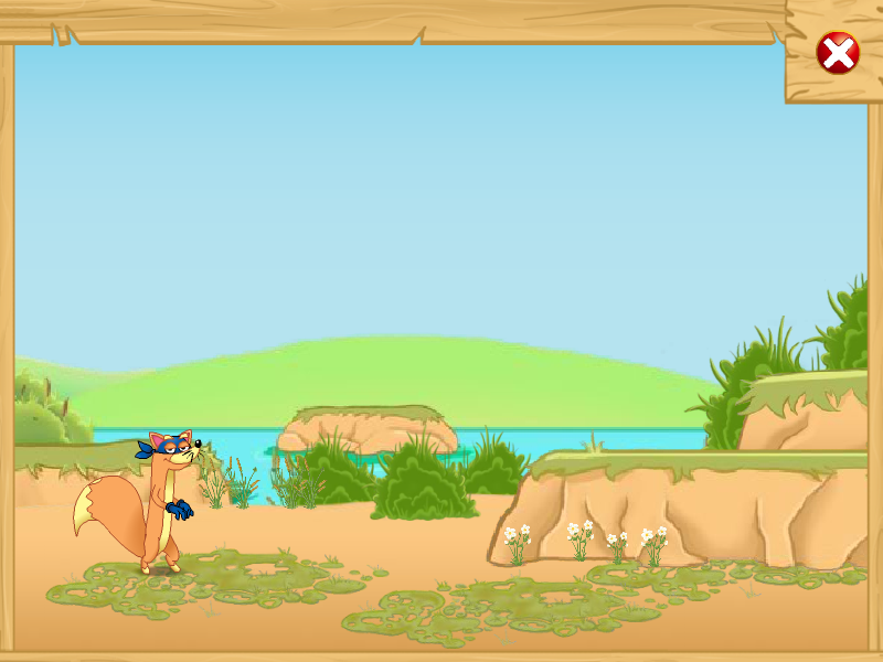 Dora the Explorer: Swiper's Big Adventure (Windows) screenshot: Lakeside area