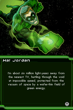 Green Lantern: Rise of the Manhunters (Nintendo DS) screenshot: More intro