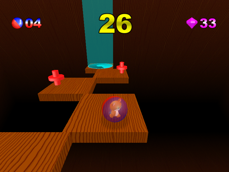 Super Gerball (Windows) screenshot: Hard difficulty: almost near the end (level 12)
