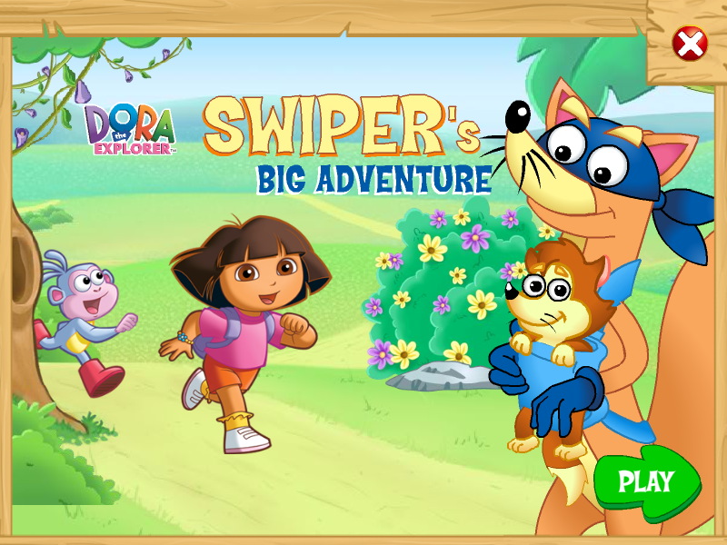 Dora the Explorer: Swiper's Big Adventure (Windows) screenshot: Title screen
