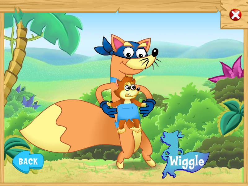 Dora the Explorer: Swiper's Big Adventure (Windows) screenshot: Wiggle mini-game
