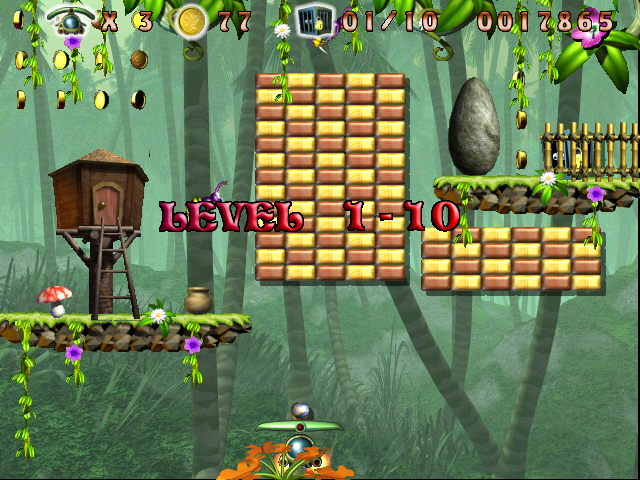 Brickquest (Windows) screenshot: Level 1-10