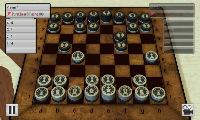 Pure Chess (Android) screenshot: Game in progress
