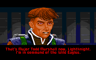 Wing Commander II: Vengeance of the Kilrathi - Special Operations 2 (DOS) screenshot: Maniac